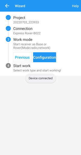 Rover Work Mode Configuration